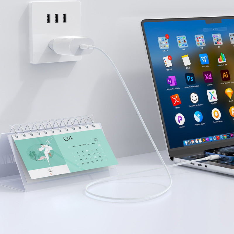 شارژر دیواری 20 وات مدل MAX به همراه کابل USB-C
