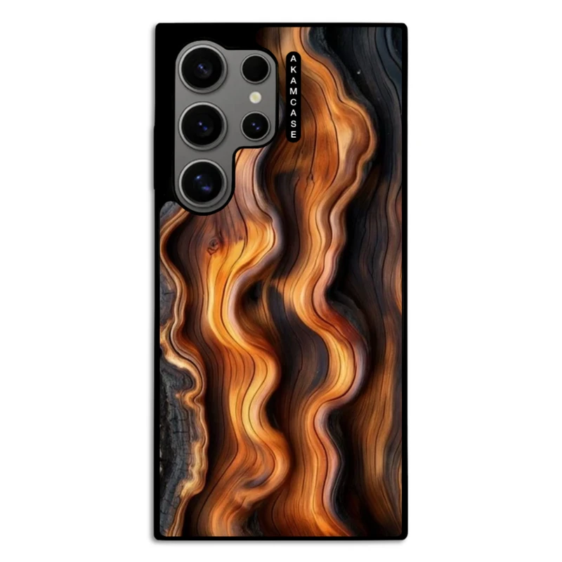 کاور آکام مدل AMC-WSGS24U-WOOD-16 مناسب برای گوشی موبایل سامسونگ Galaxy S24 Ultra