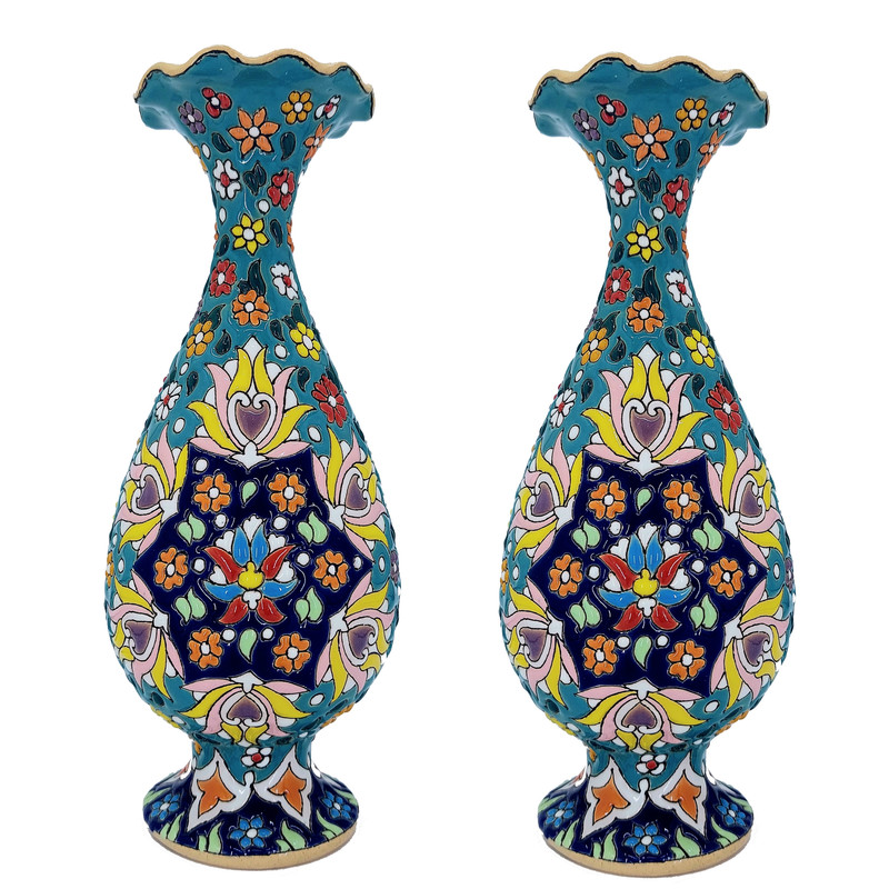 گلدان میناکاری کد ZMN-88-210 بسته 2 عددی