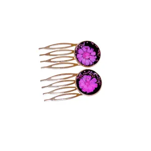 گیره مو زنانه مدل گل بسته 2 عددی