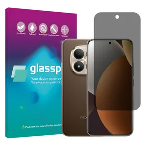 Glass Pro privacy screen protector borderless model suitable for Xiaomi Redmi Note 15 Pro Plus mobile phone