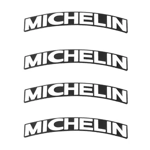  برچسب لاستیک خودرو کد Fmicheli بسته 4 عددی 