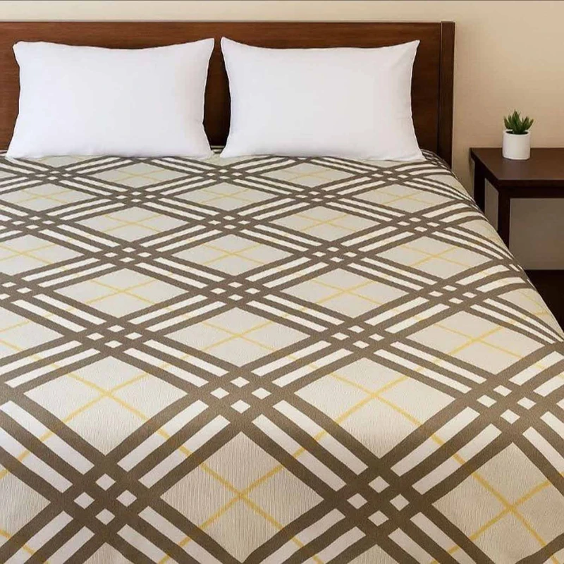 پتو مسافرتی یک نفره مدل موهر  سایز 200x150 سانتی‌متر