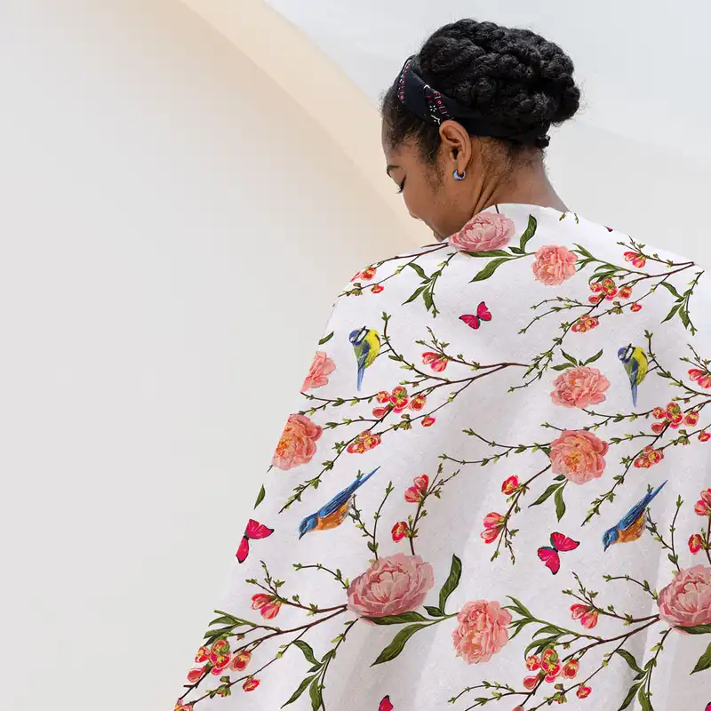 شال مبل مدل باغ عدن کد F2SH1081 سایز 98x180 سانتی متر