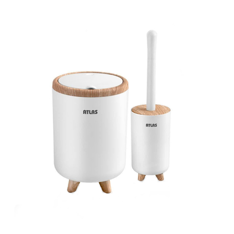 ست سطل و فرچه طرح چوب مدل الیت