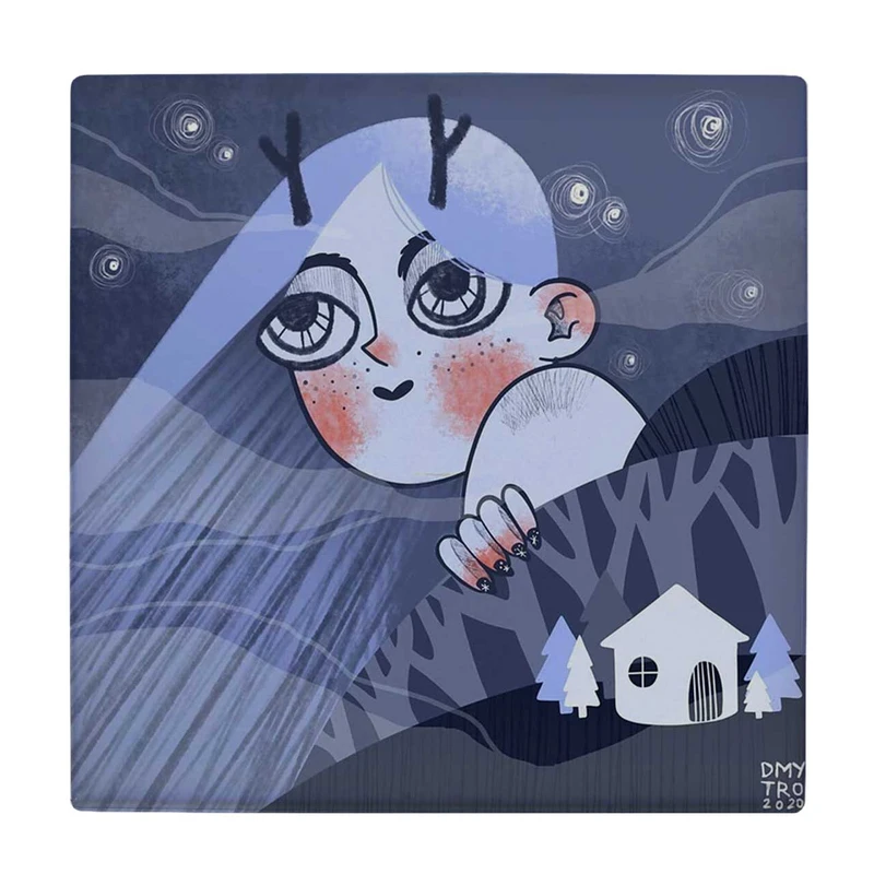  زیر لیوانی طرح دختر جنگل کد    3655409_1633