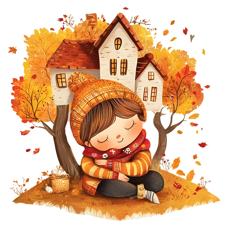 استیکر پارچه و لباس پاد آفرین مدل پاییز کد S2793