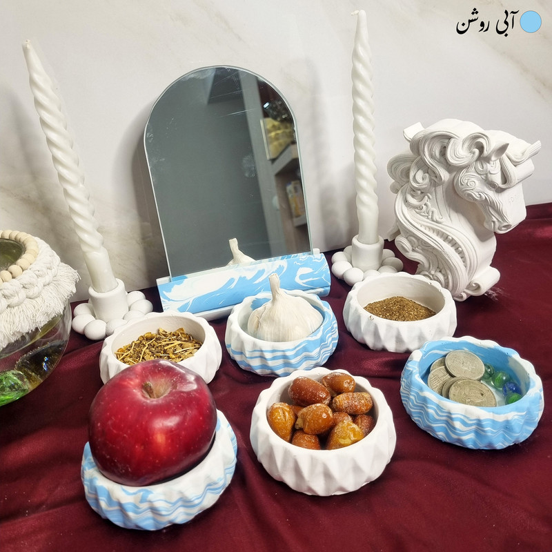 مجموعه ظروف هفت سین 10 پارچه مدل بهار