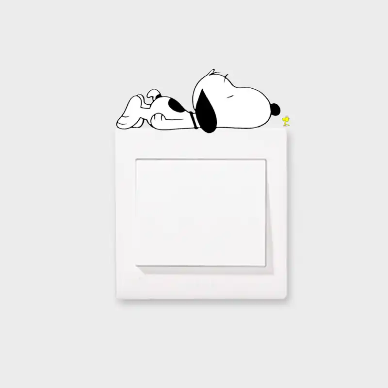 استیکر کلید و پریز مدل اسنوپی خوابالو