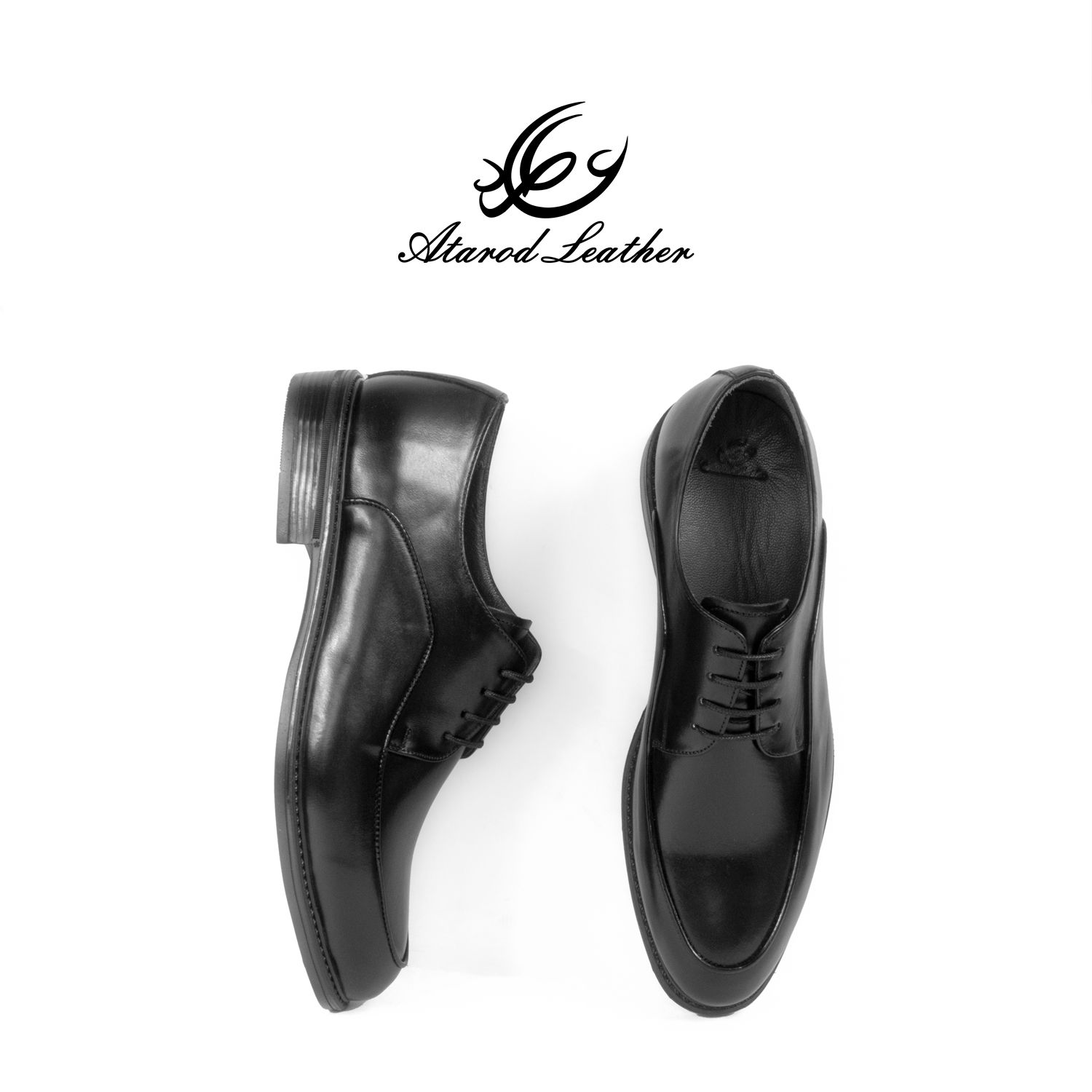 کفش مردانه چرم عطارد مدل چرم طبیعی کد SH241 - - 6
