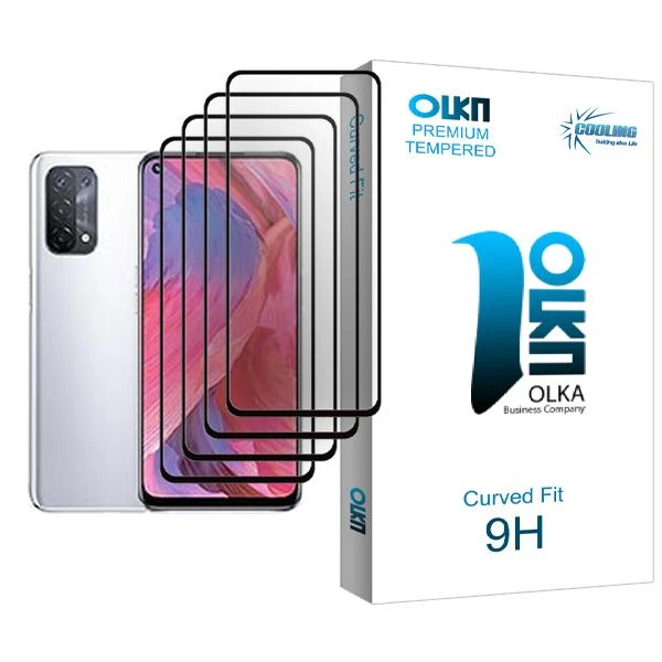 محافظ صفحه نمایش کولینگ مدل Olka Glass MIX004 مناسب برای گوشی موبایل اوپو A74 5G بسته چهار عددی