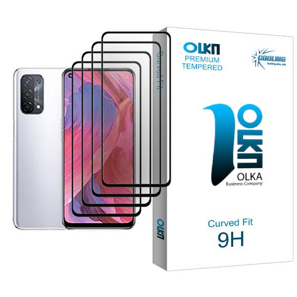 محافظ صفحه نمایش کولینگ مدل Olka Glass MIX004 مناسب برای گوشی موبایل اوپو A74 5G بسته چهار عددی