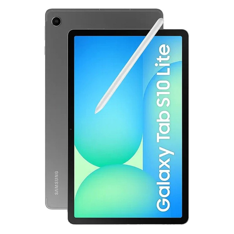 تبلت 10.9 اینچ سامسونگ مدل Galaxy Tab S10 Lite 5G با ظرفیت 128 گیگابایت و رم 6 گیگابایت، قابلیت پشتیبانی از سیم‌ کارت، رزولوشن دوربین اصلی ۸ مگاپیکسل، پشتیبانی از قلم، به همراه شارژر دیواری 25 وات سامسونگ مدل EP-TA800