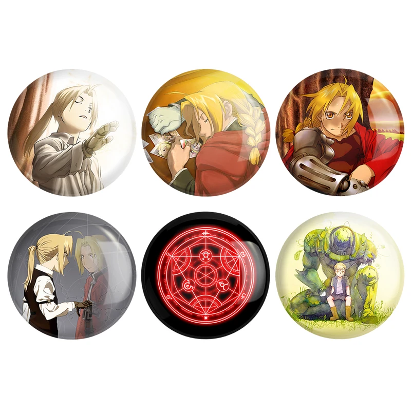 مگنت خندالو طرح انیمه کیمیاگر تمام فلزی Fullmetal Alchemist کد 558A مجموعه 6 عددی