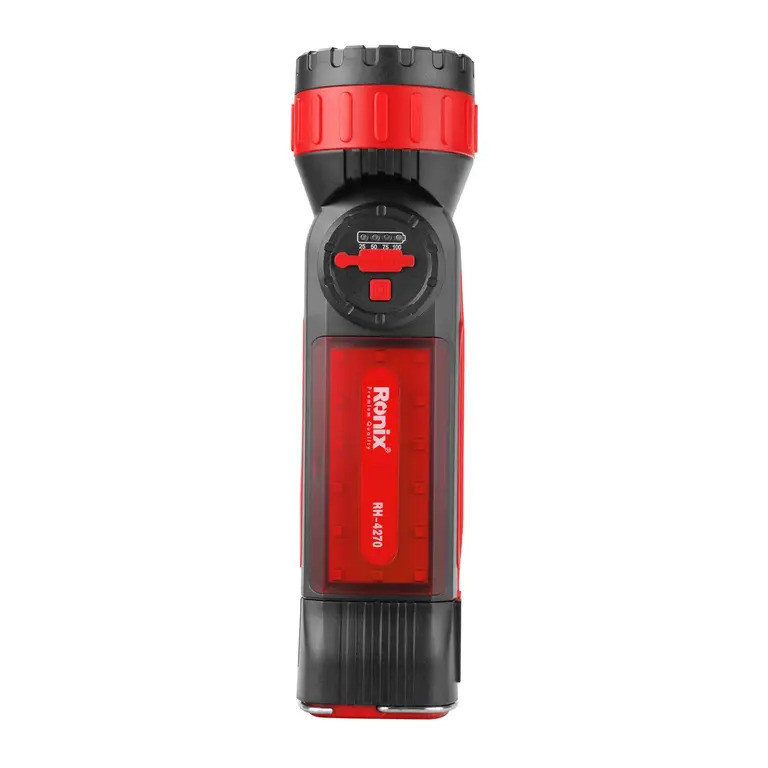 چراغ قوه دستی رونیکس مدل NIGHT GUARD با نور چند رنگ