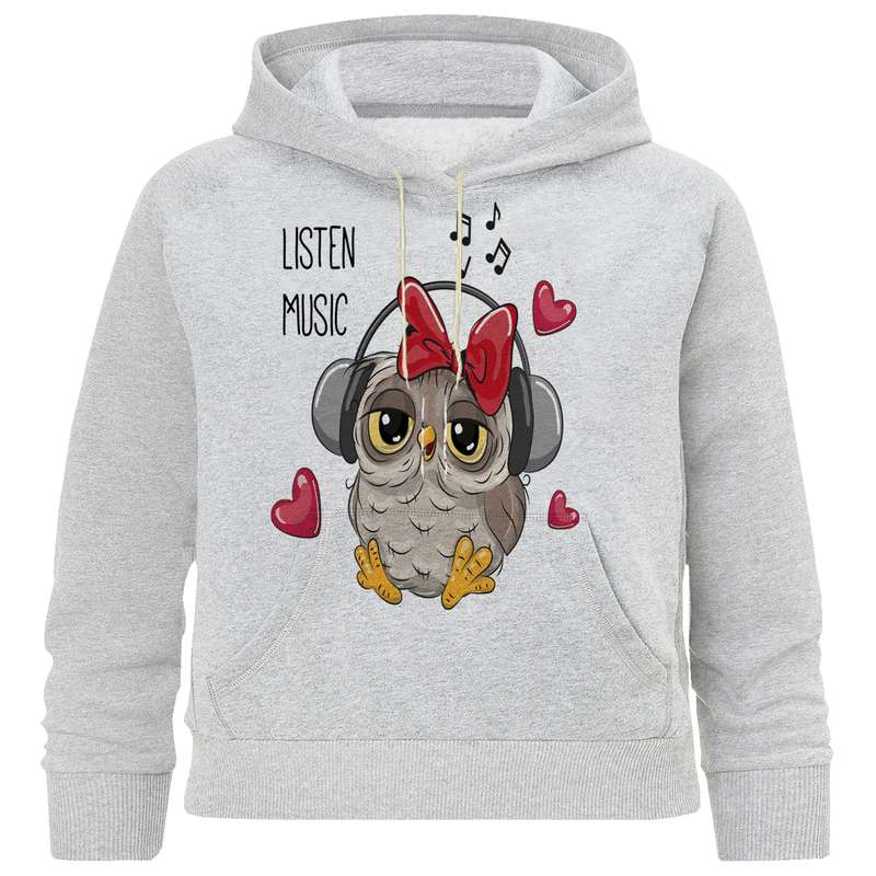 هودی دخترانه مدل M 240 جغد