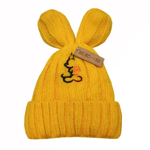 کلاه بافتنی بچگانه مدل خرگوشی کد 900400