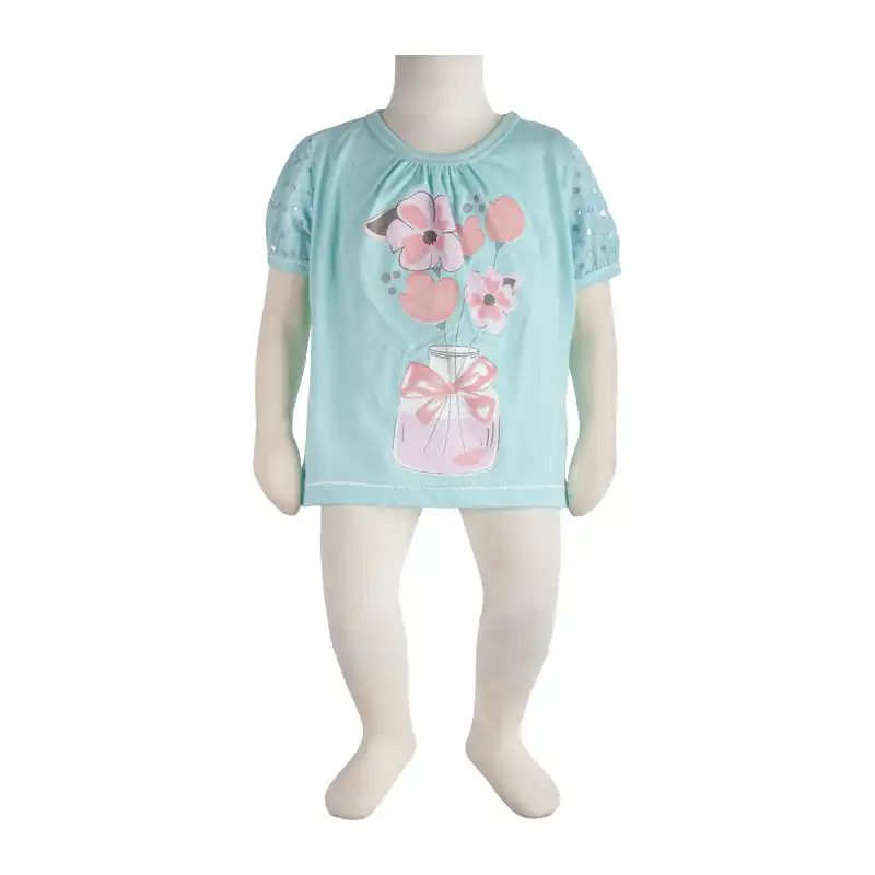 بلوز نوزادی آدمک مدل پفکی گلدان کد 140569