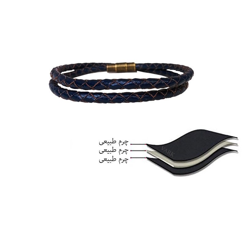 دستبند چرم وارک مدل رادین مدل rb292