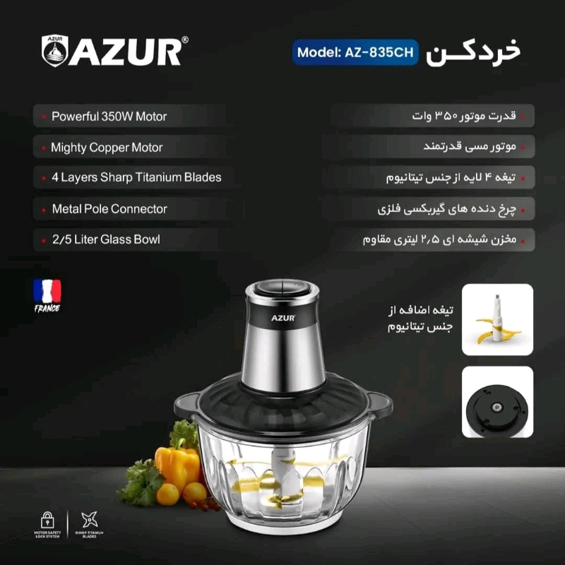 خردکن آزور مدل AZ-835CH