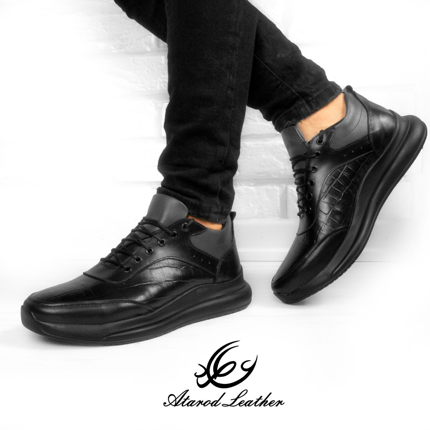 کفش روزمره مردانه چرم عطارد مدل چرم طبیعی کد SH39 -  - 16