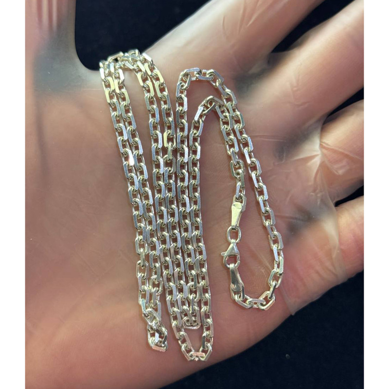 زنجیر نقره مردانه مدل دیپلمات کد Tk21 زنجیر نقره مردانه مدل دیپلمات کد Tk21