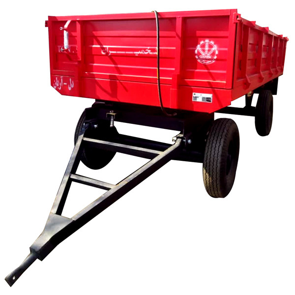 تریلر 4 چرخ 5 تن طرح آریان داری جک هیدرولیک و اکسل فابریک با رینگ و لاستیک