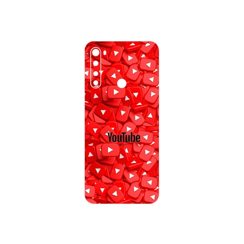 برچسب پوششی ماهوت مدل Youtube مناسب برای گوشی موبایل شیائومی Redmi Note 8T