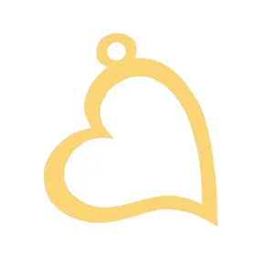 آویز گردنبند طلا 18 عیار زنانه رزالیا مدل قلب