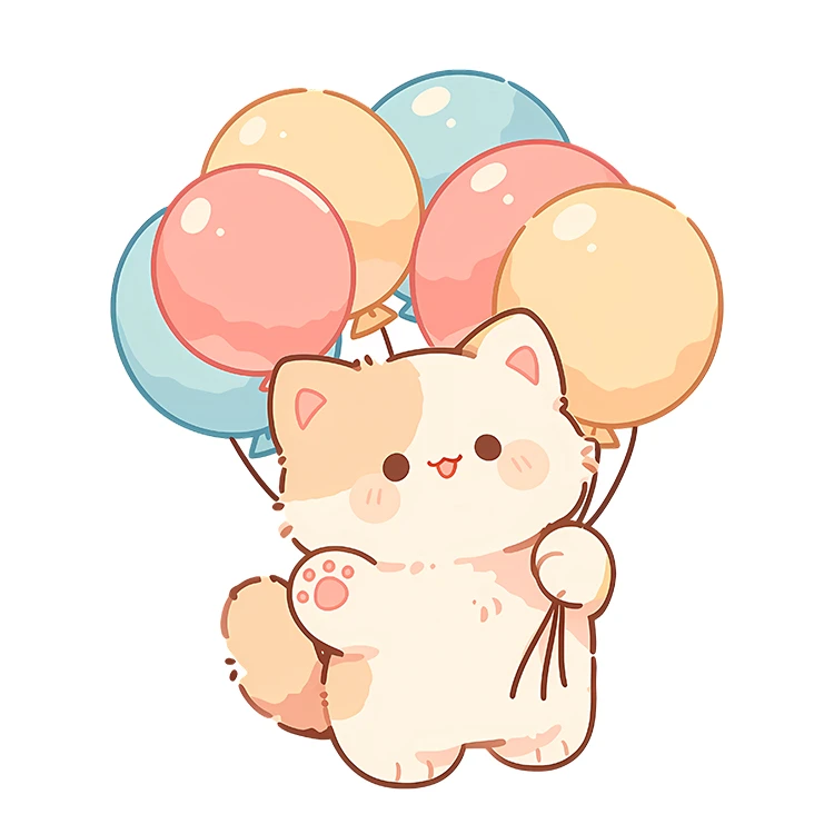 استیکر پارچه و لباس پاد آفرین مدل کارتونی طرح گربه کیوت بامزه کد S5660