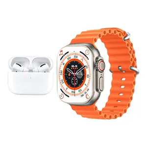 ساعت هوشمند MK68 ULTRA2 به همراه هدفون