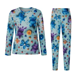 ست تی‌شرت آستین بلند و شلوار راحتی زنانه مدل آوید کد 64