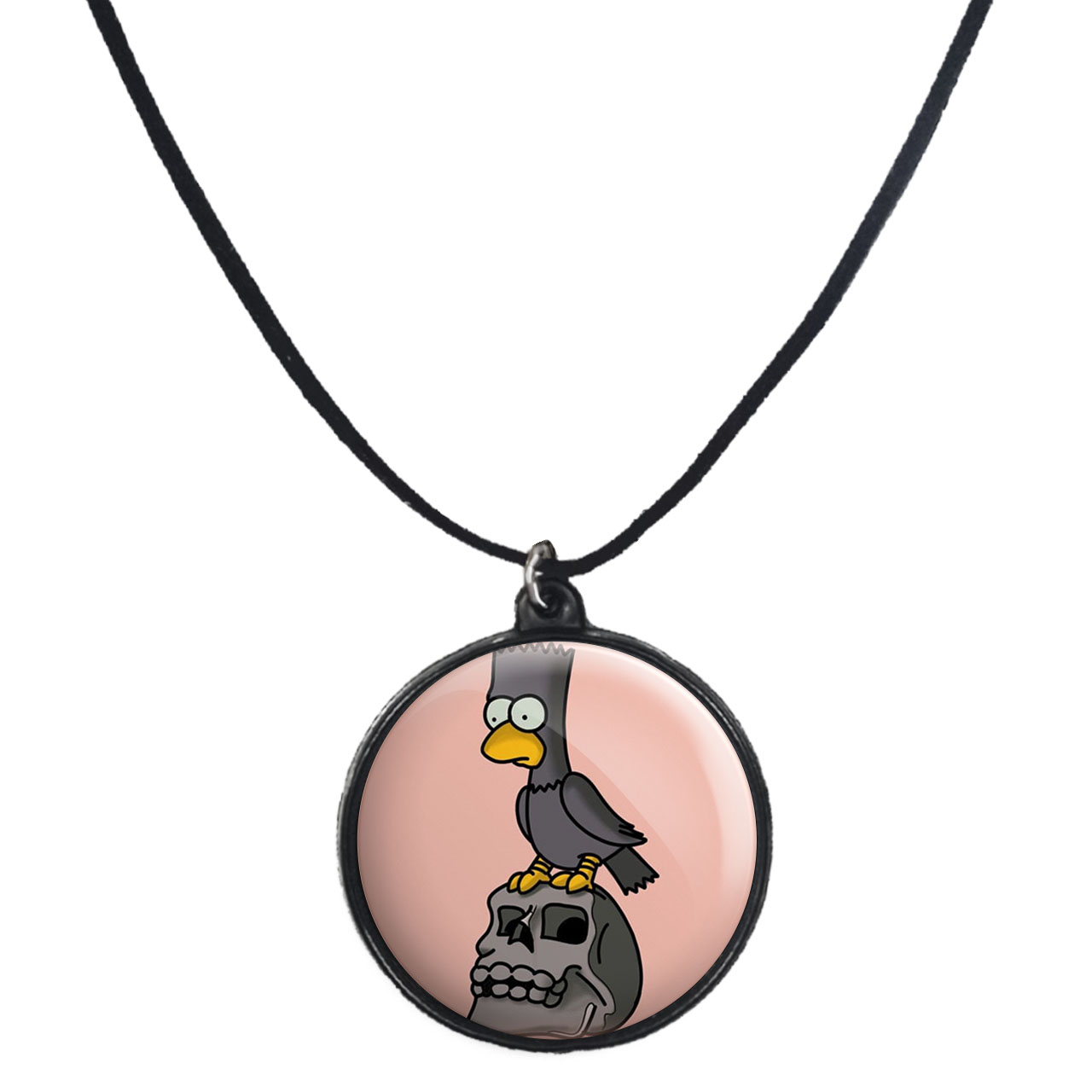 گردنبند پرمانه طرح سیمپسون ها کد pmb.21218 مدل دو طرفه