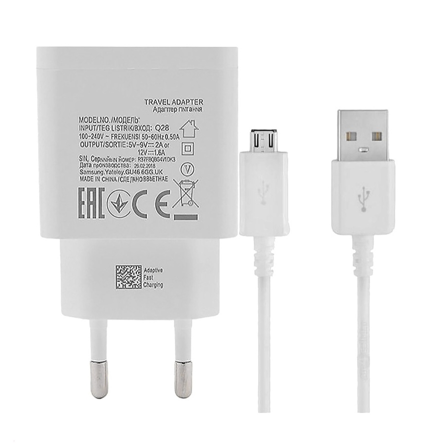 شارژر دیواری مدل ORGINAL 2AMP به همراه کابل تبدیل microUSB