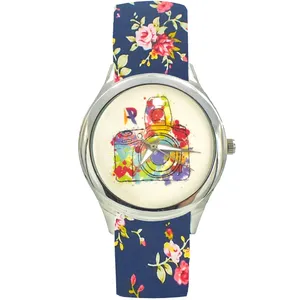 ساعت مچی عقربه ای زنانه مدل بند پارچه ای کد 2301 