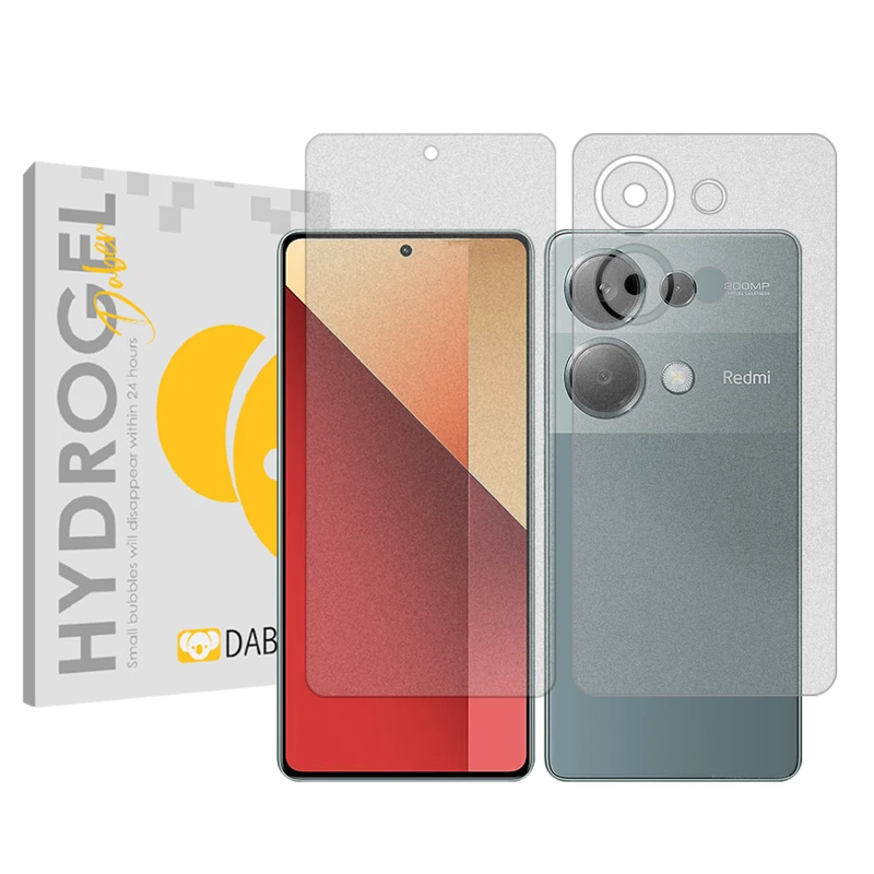 محافظ صفحه نمایش مات دبن مدل Tough مناسب برای گوشی موبایل شیائومی Redmi Note 13 Pro 4G به همراه محافظ پشت گوشی