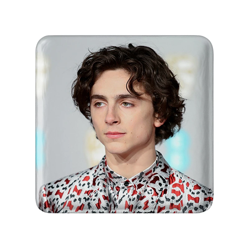 مگنت خندالو طرح تیموتی شالامی Timothée Chalamet  مدل مربعی کد 19284