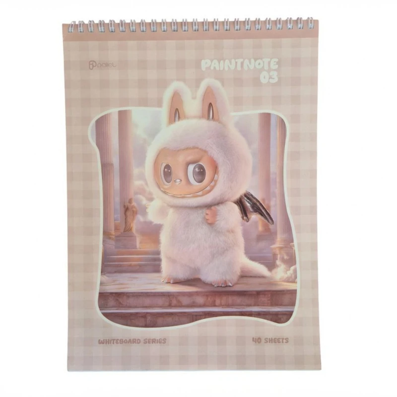 دفتر نقاشی ۴۰ برگ پالت طرح لبوبو سیمی گلاسه