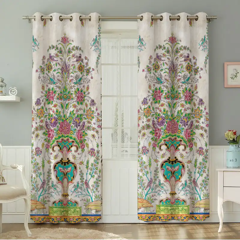 پرده نیروانا طرح مدرن مدل مخمل کد 9028 سایز 140×280 سانتی متر