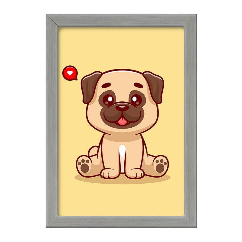 تابلو خندالو طرح حیوانات بامزه سگ کد 29721