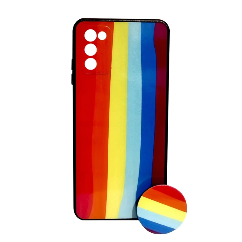 کاور  کد 1640 مناسب برای گوشی موبایل سامسونگ GALAXY A03s به همراه پایه نگهدارنده