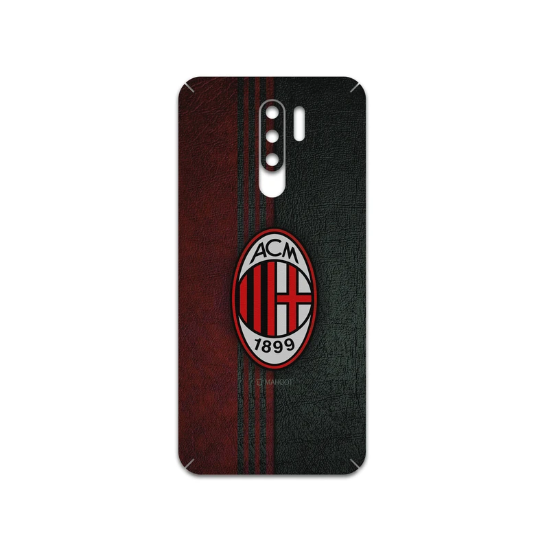 برچسب پوششی ماهوت مدل AC-Milan-FC مناسب برای گوشی موبایل شیائومی Redmi 9
