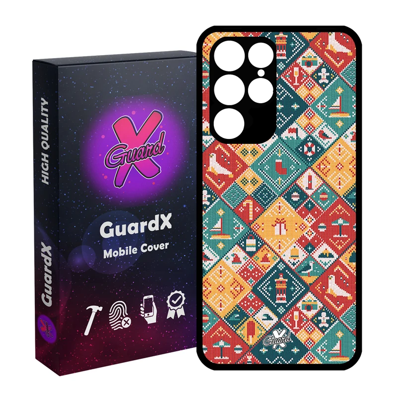 کاور گارد ایکس طرح Pattern مدل Glass10168 مناسب برای گوشی موبایل سامسونگ Galaxy S22 Ultra