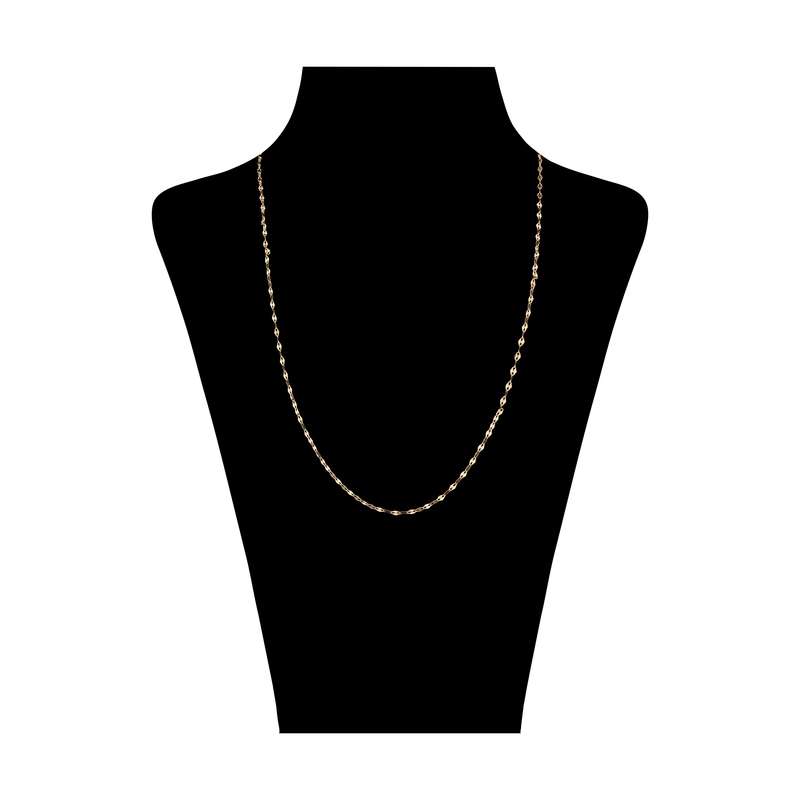 زنجیر طلا 18 عیار زنانه میو گلد طرح پولکی مدل NC1217 زنجیر طلا 18 عیار زنانه میو گلد طرح پولکی مدل NC1217