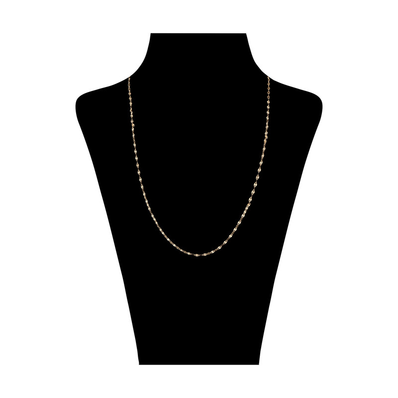 زنجیر طلا 18 عیار زنانه میو گلد طرح پولکی مدل NC1217 زنجیر طلا 18 عیار زنانه میو گلد طرح پولکی مدل NC1217