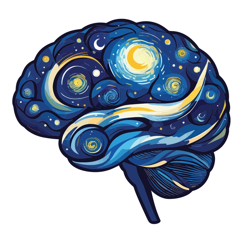 برچسب لپ تاپ پویا مارکت طرح مغز پر ستاره کد 3929