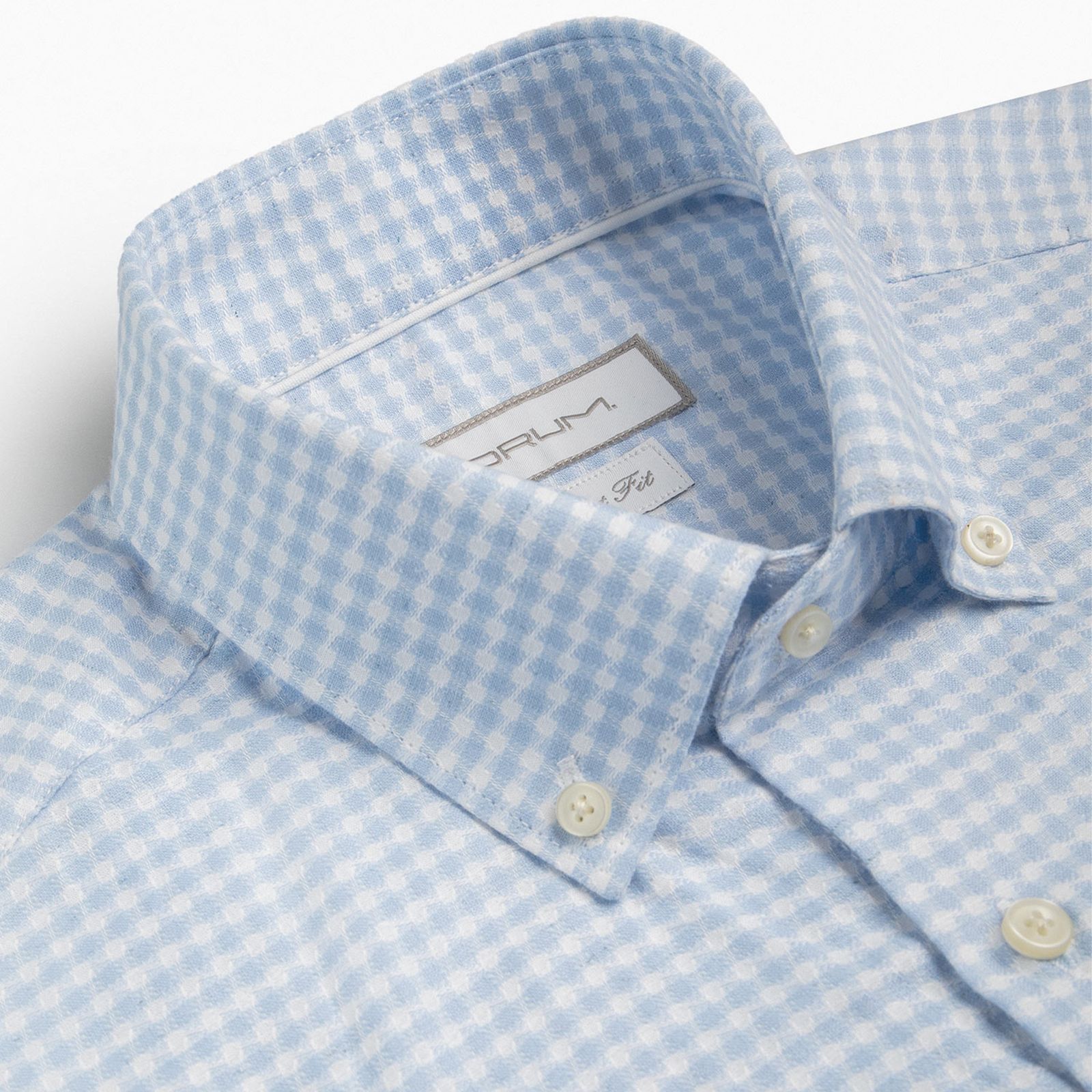 پیراهن آستین بلند یقه برگردان مردانه کروم مدل لینن 2510129 - - 5