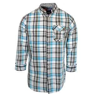 پیراهن آستین بلند مردانه مدل چهار خانه کد Dn001