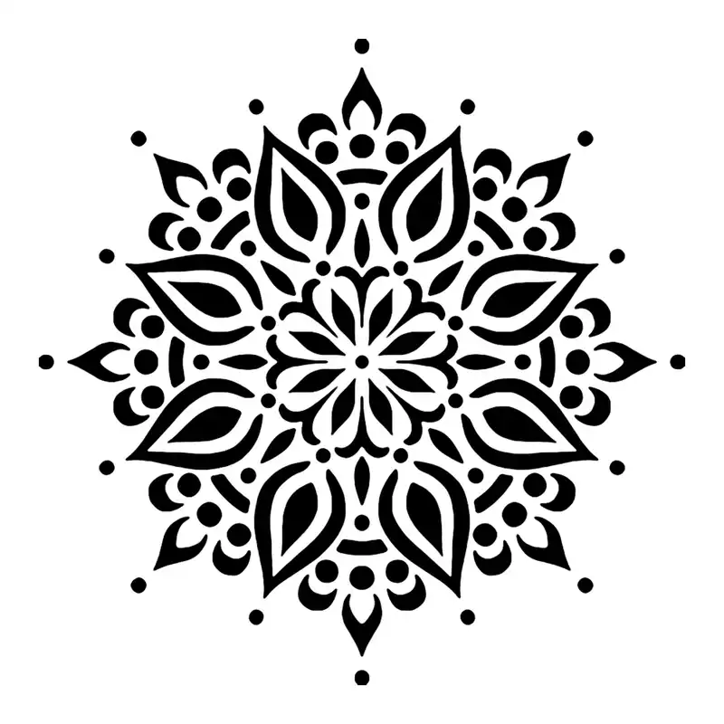 شابلون باتیس آرت طرح تذهیب کد 50-683