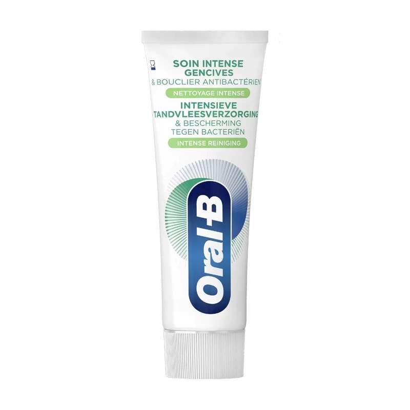 خمیر دندان آنتی باکتریال اورال بی مدل Intense clean حجم 75 میلی لیتر خمیر دندان آنتی باکتریال اورال بی مدل Intense clean حجم 75 میلی لیتر